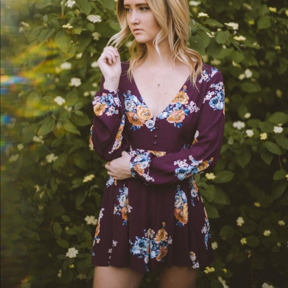 Floral Longsleeve Romper